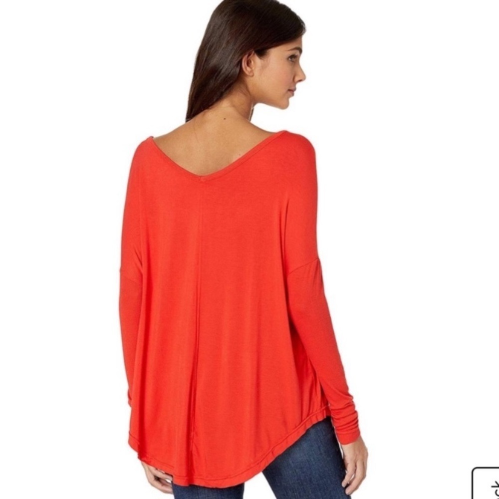 NWT Free People Moonshine Love Glare Orange Long Sleeve Tunic Top XS - Picture 5 of 14